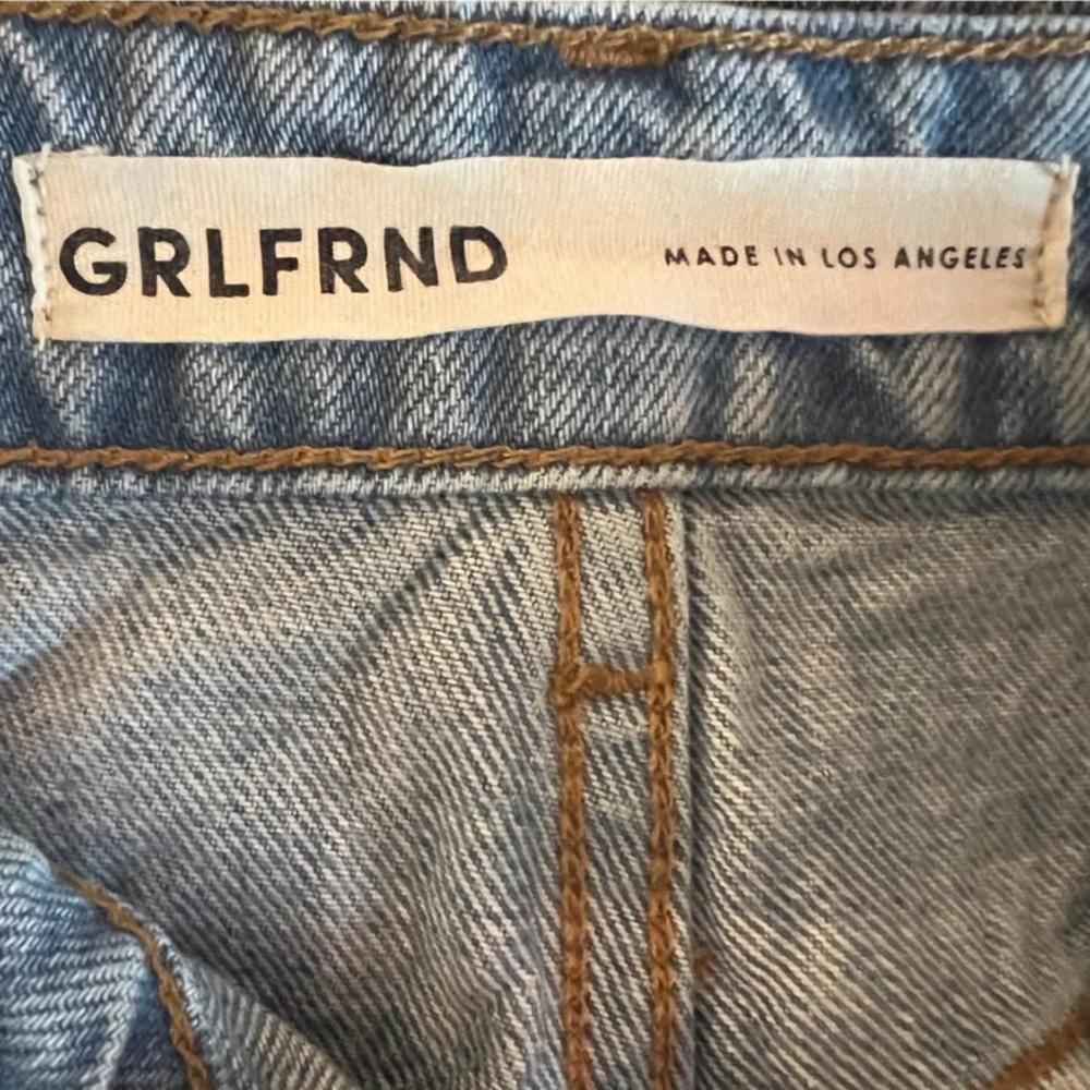 GRLFRND Light Blue High Rise Denim